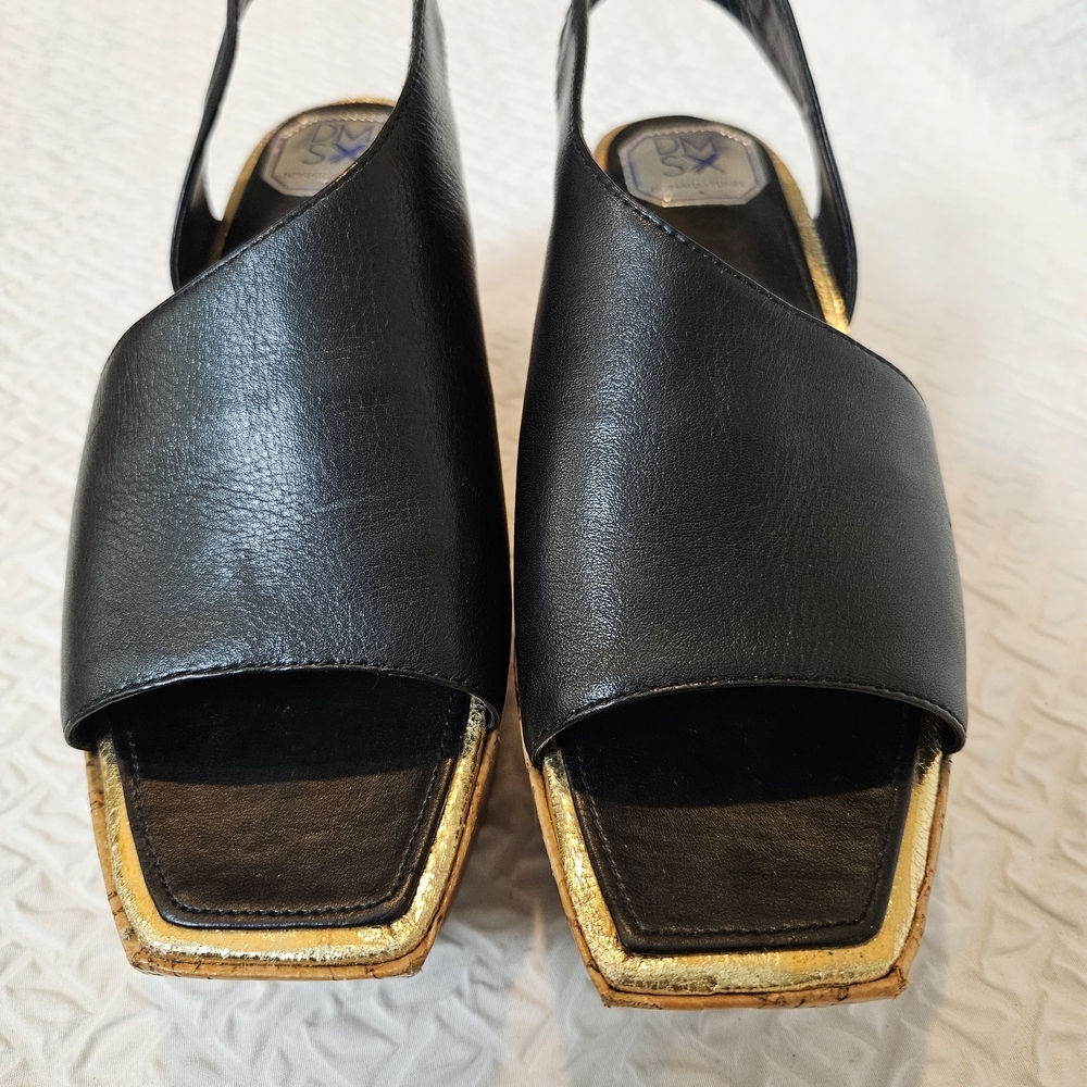 Donald J. Pliner Black and Gold Sandals - Picture 8 of 8